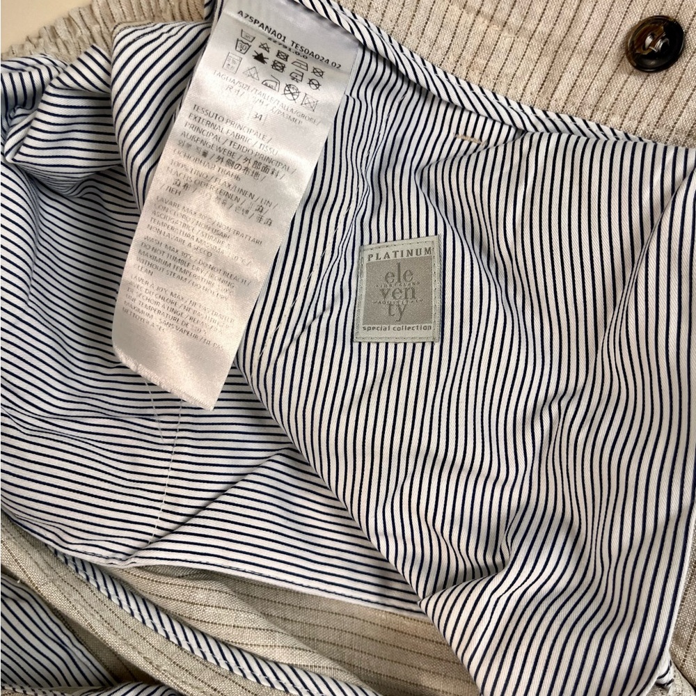 Eleventy Platinum Chinos in Cream